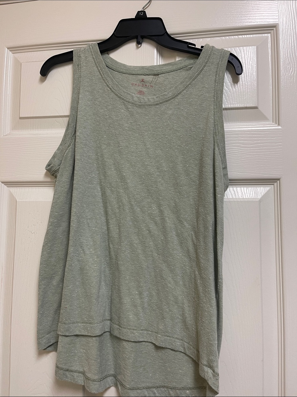 Danskin Sage Green Scoop Neck Tank Top